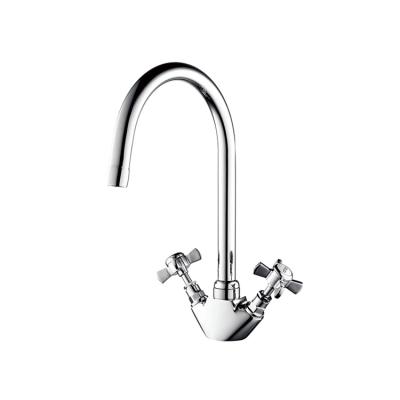 China Other Long Water Faucet Kitchen Faucets Single Handle Brass Mixer Neck Kitchen Sink Faucet Faucets for sale