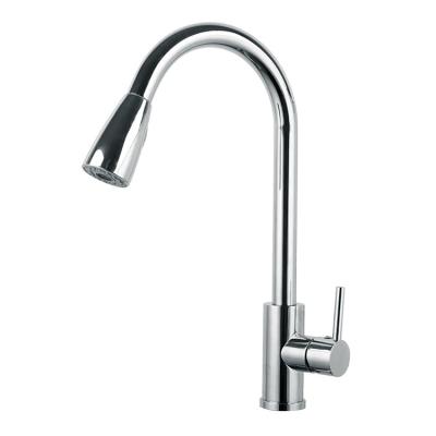 China Pull Out Spray Pull Out Faucet Kitchen Sink Single Handle Pull Down Sprayer Kitchen Faucets Brass Faucets for sale