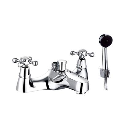 China Without Sliding Bar Hot Selling Bathroom Double Handle Bathtub Waterfall Mixers Tap Water Faucet for sale