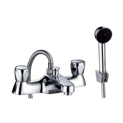 China Without Slide Bar England Bathtub Handle Bathroom Shower Mixer Taps Double Tap for sale