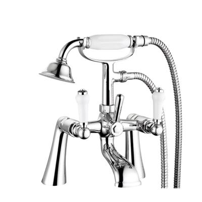 China Without Slide Bar two handle bathtub taps set brass water faucet shower faucets mixers taps for sale