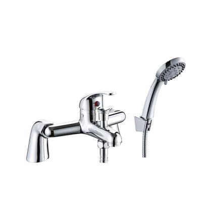 China Slide Bar Brassless Two Handle Bathtub Water Faucet Faucets Brass Mixer Taps for sale