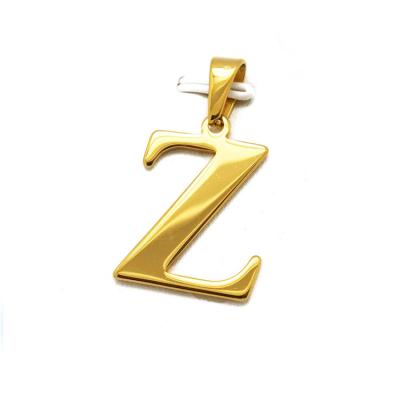 China Lead& Nickel Free Bulk Gold Plated Pendant Charms Custom Name Letters A-Z Stainless Steel Alphabet For Necklace Pendant for sale