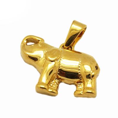 China Lead& Nickel Free Glitter Gold Plated Elephant Metal Charm Pendant For Jewelry Making for sale