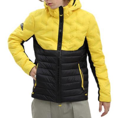 China Waterproof Color Blocking OEM Custom Cotton Padded Quilted Jackets Men's Anorak Hoodie Jacket Wholesale for sale