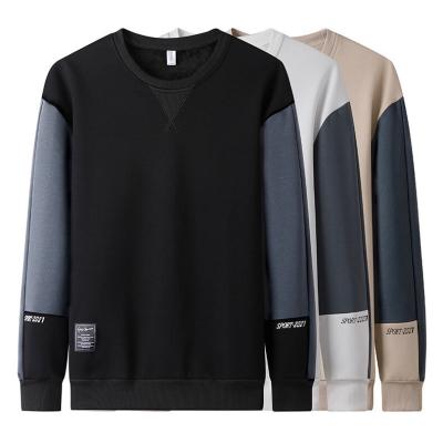 China Stylish Fashionable Custom Logo Men's Oversized Color Block Anti-Wrinkle Sweatshirt Sweatshirt for sale