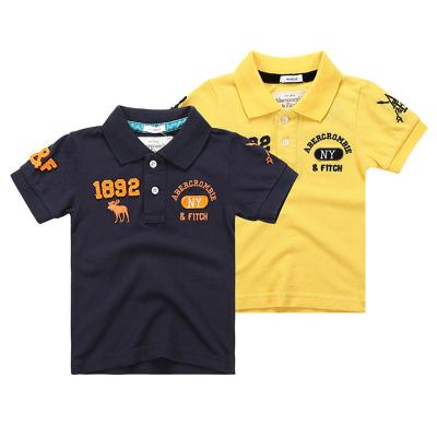 China Logo Design 100% Cotton Children Polo Kids Shirt Boy T-Shirts Customized byride for sale