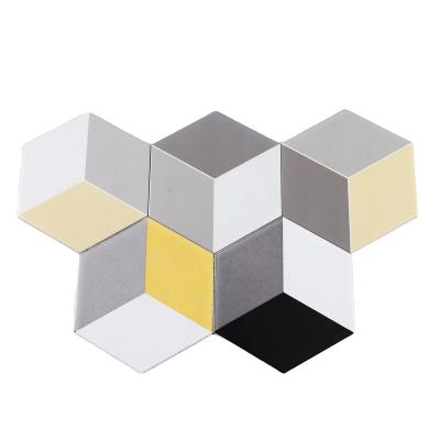 China Modern Hexagon Brick Art Background Wall Foshan Tile Contracted Design Line Brick for sale