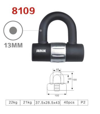 China 8109 light weight bicycle u lock good security anti-theft door lock for sale