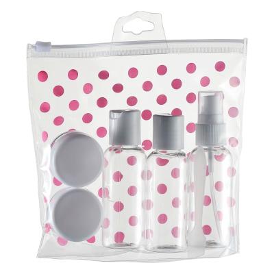 China PET Material Cosmetic Travel Bottle Set Skin Care Packaging ST--02 en venta