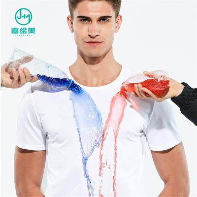 China JHM Anti-Shrink Custom Printing Waterproof T-shirt, Heart Press Printed Blank T-shirt No Label for sale