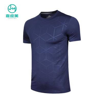 China JHM 6006# Breathable High Quality Round Neck Muscle Fitted Activewear Casual Men's Fitness Gym T-Shirt for sale