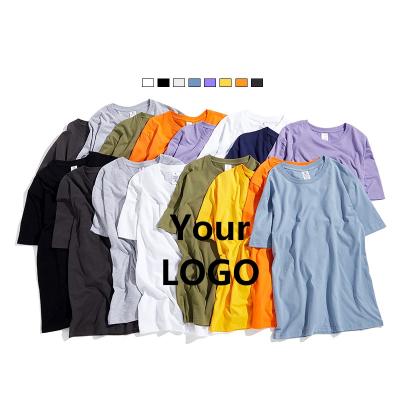 China Custom Made Wholesale Anti Shrink T-shirt Dtg Logo Printing Blank Men Unisex Short Sleeve 100% Cotton Heat Transfers Embroidered for sale