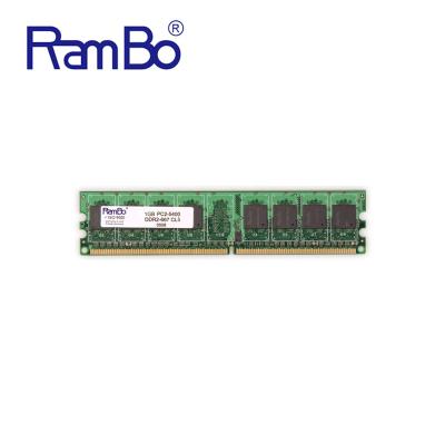 China RamBo Desktop PC Desktop PC RAM DDR2 667mhz PC-5400 CL5 8chips 1GB Long Dimm Memory for sale