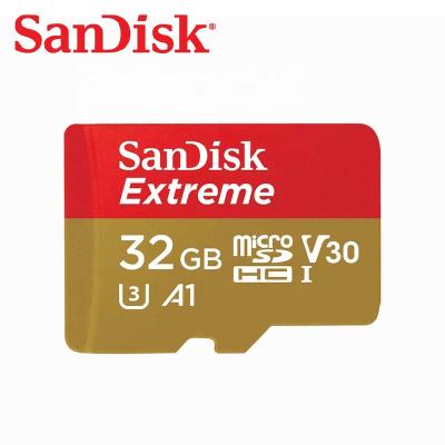 China Plastic SanDisk Micro SD Card With SD Adapter UHS-I A1 V30 C10 Flash TF Card 32gb Extreme Memory Card for sale