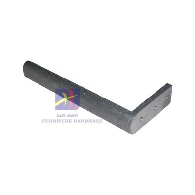 China Material Handling Equipment Parts showcase top bottom bracket support L shape Aluminum Alloy Raw material hardware accessories for sale