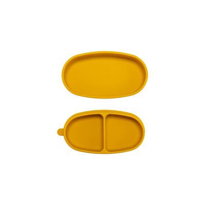 China Sustainable Silicone Double-use Dual-Use Children's Bowl 100% Environmentally Friendly Edible Silicone Material Bowl for sale