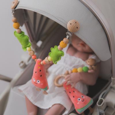 China Three-Piece Set Plush Toy Teether Wholesale from Toy Plush Teether Baby Products Soft Pacifier Chain for sale