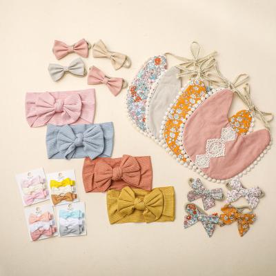 China Cute Headband Soft Nylon Polyester Bowknot Headband Baby Accessories Headband Hairband Material for sale