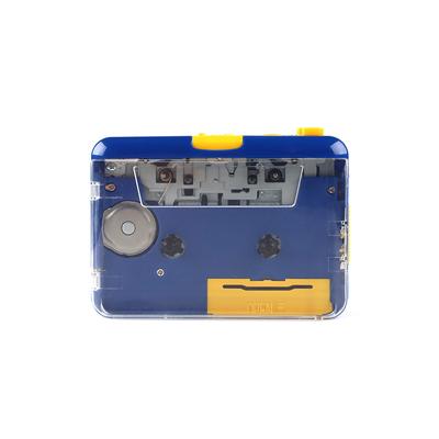 China Factory Direct Selling Clear Transparent Cassette Tape Players Cute Walkman Cassette Recorder Player 4.3 x 3.1 x 1.1 inch for sale