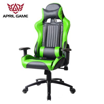 China April Game Y-2624 Executive Black Green High Back Ergonomic Computer Desk Chair Fashion Good Quality Gaming Racing Chair for sale