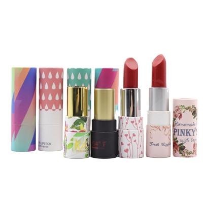 China Eco Friendly Recycled Materials Twist Up Lip Gloss Lip Gloss Lipstick Cardboard Paper Cosmetic Tube In Paper Tube for sale