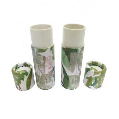 China Recycled Materials Factory Manufactures Great Quality 157g 1oz Art Paper Printing Customize Size Tube Green Deodorant Lipstick Lift Paper Tubes for sale