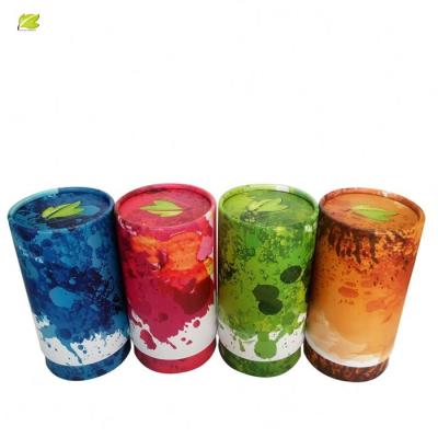 China Handmade Biodegradable Cardboard Tea Packaging Boxes Packaging Tubes Box For Tea for sale