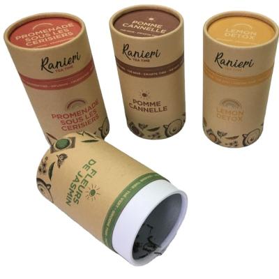 China Biodegradable Free 3D Mock Up Food Grade Kraft Coffee Paper Tube Packaging Tea for sale