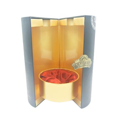 China New design brownwine recyclable high quality online printing vending box with lid for sale