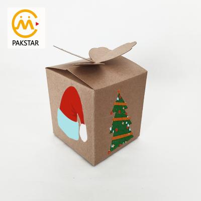 China Portable Recyclable Wholesale Paper Folding Party Gift Box For Christmas Decoration for sale