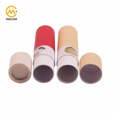 China Small Recyclable Custom Printed Lipstick Paper Tube Packaging Recyclable Paper Lipbalm Packaging for sale