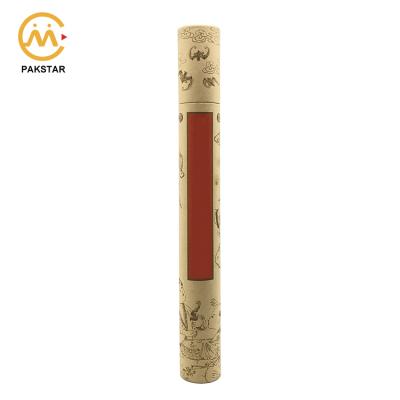 China Recyclable Custom Personal Design Box Long Multifunctional Paper Dispensing Tour Packaging Incense Cardboard Cylinder Tube for sale