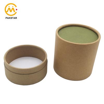 China OEM Recyclable Custom Kraft Paper Gift Paper Tube For Candle Packaging Round Box for sale