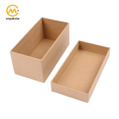 China Factory Wholesale Recyclable Custom Design Top Bottom 2 Piece Brown Recycled Handmade Rigid Gift Packaging Telescope Boxes for sale