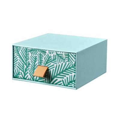 China Recyclable Stylish Cardboard Drawer Type Storage Paper Box Slide Matchbox Style Packaging Box With Ribbon for sale