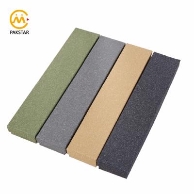 China wholesale recyclable to reuse custom kraft paper jewelry box cardborad color package necklace gift box for sale