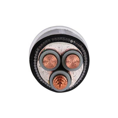 China Underground Armored Medium Voltage 3 Core 70mm XLPE Insulated Power Cable 33kv Medium Voltage 35mm Aluminum Power Cable for sale