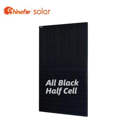 China High Quality Factory Price 540W 550W 560W PV Module Full Black 182mmx182mm Solar Panels for sale