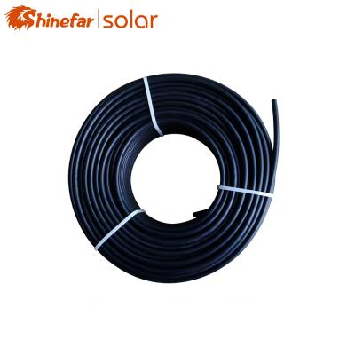 China Industrial shinefar copper solar dc 4mm PV power generation project electrical cable 6mm 10mm 20mm for sale