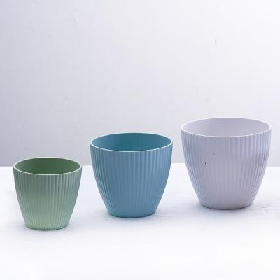 China Factory direct sales eco-friendly colorful unique plastic flower pot 8cm for sale