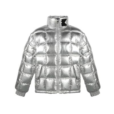 China Waterproof Mens Custom Insulated Packable Coat Winter Wear Light Bubble Hooded Warm Stripper Down Jacket for sale