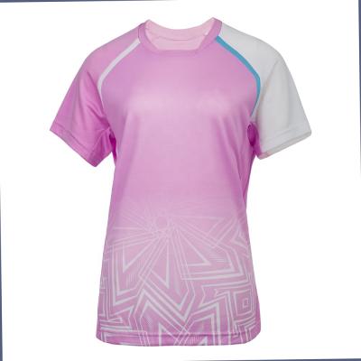 China Custom Anti-Wrinkle Ladies Digital Printing Tee Women Short Sleeve T-shirt Summer Casual Sport Clothing for sale