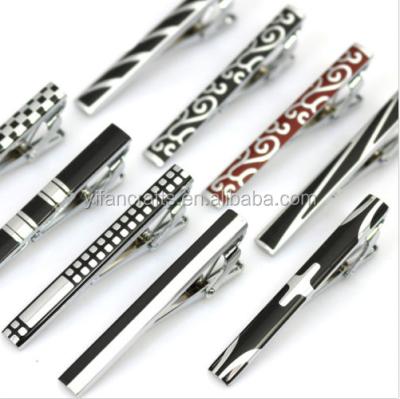 China Classic Simple Elegant Silver Tone Men Metal Necktie Tie Bar Clasp Clip Sling Pin for sale