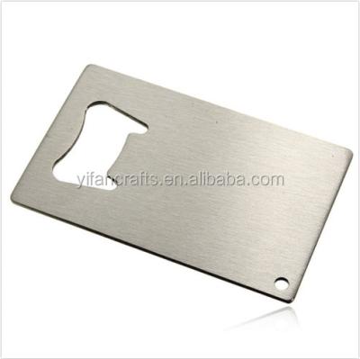 China 2021 Hot Sale Beer Bottle Opener Credit Card Viable Size Stainless Steel Bar Tool For Christmas for sale