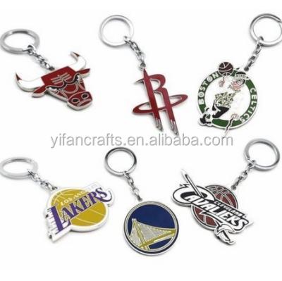 China Fancy attractive new BASKETBALL promotion gift TEAM LOGO Metal KEY GIFT CHAINS KEY CHAINS for sale