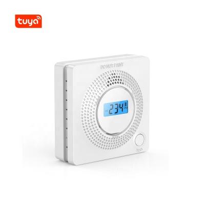 China New Tuya WiFi 9V Battery Power Smart Tuya Co Detector Carbon Monoxide Sensor Alarm for sale