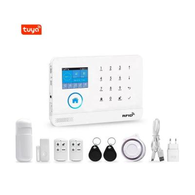 China Fernbedienung 4G 3G GSM WiFi Alarm System Tuya SmartLife APP ACJ-401 4G RFID Alarm System Alarm Kit for sale