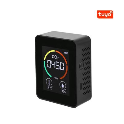 China Green WiFi House Multi Functional CO2 Detector Tuya ACJ-T01W Smart Life App Medidor for sale