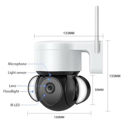 China Human Motion Tracking WiFi Camera Outdoor CCTV 3MP 5MP Tuya PTZ Camras De Seguridad Exterior for sale